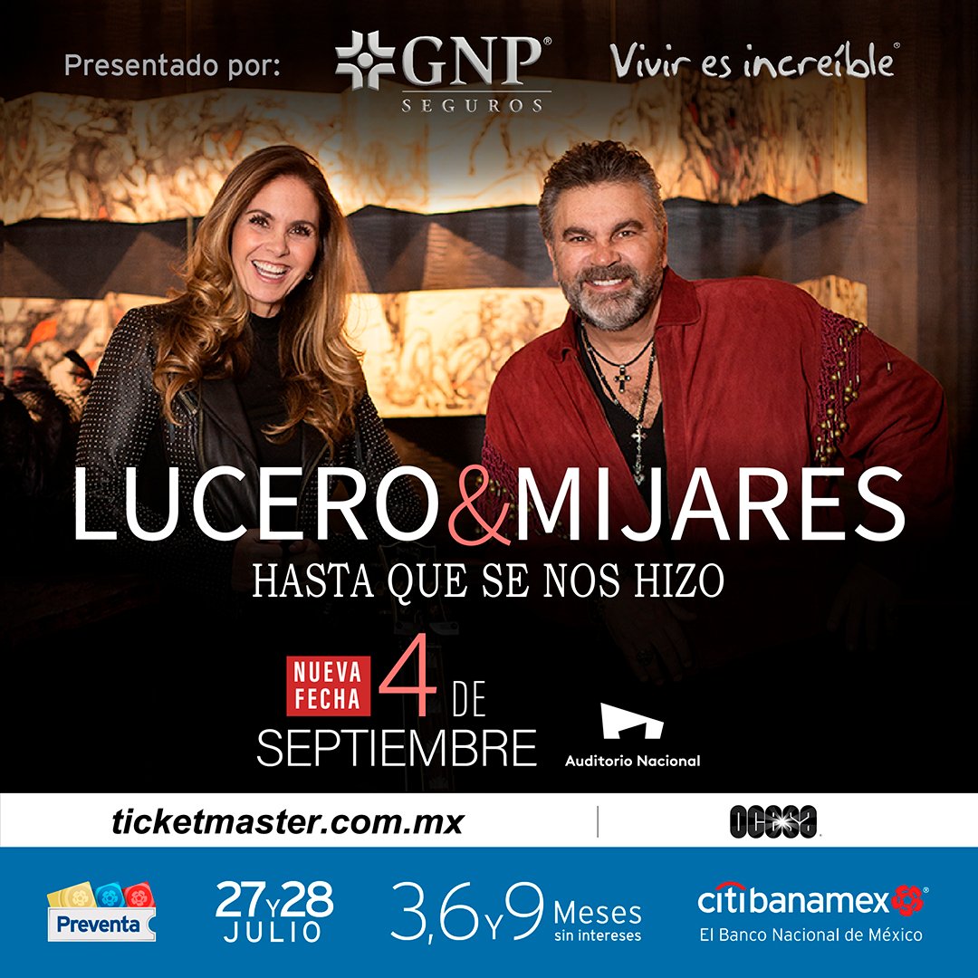 Lucero Y Mijares En El Auditorio Nacional 2022 ️ Cdmx Eventos 